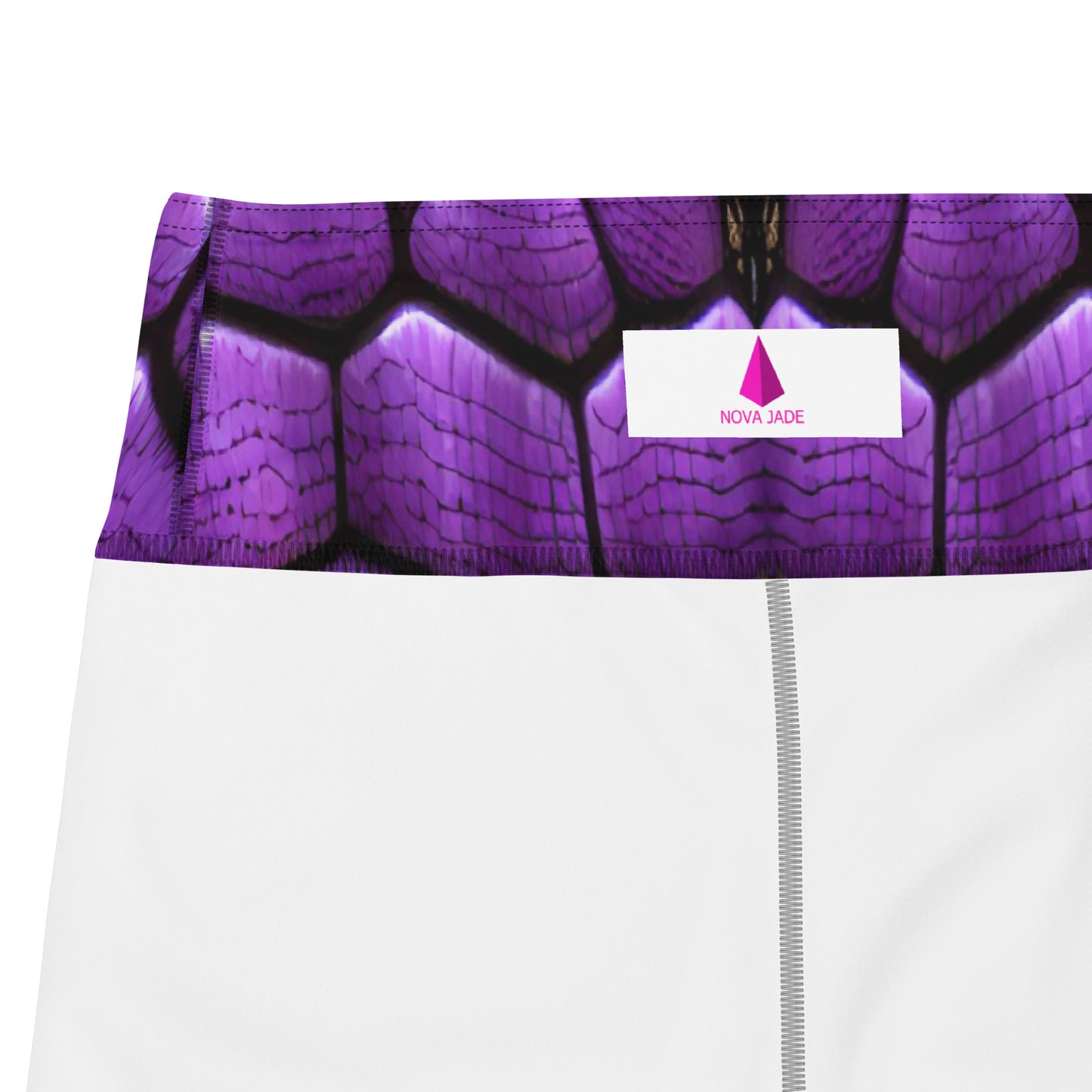 Purple Dragon Scales Custom Print Yoga Leggings