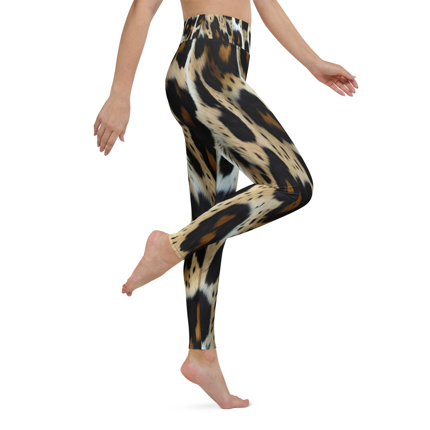 Leopard Print High Waist Yoga Leggings For Women