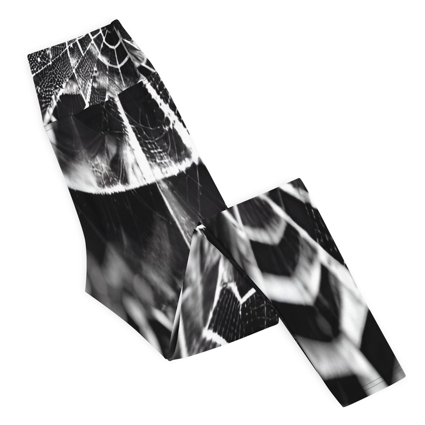 Spiderweb Printed Yoga Leggings For Women