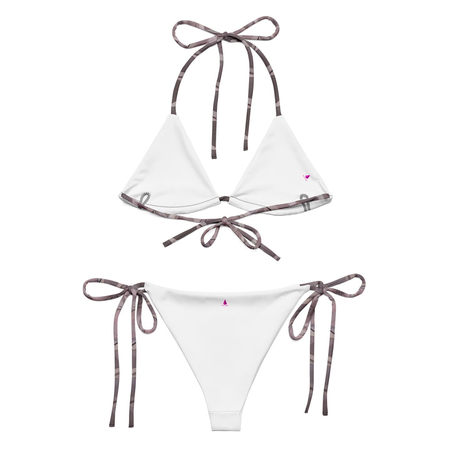 Diamond Plate Pattern Custom Print String Bikini