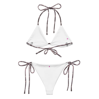 Diamond Plate Pattern Custom Print String Bikini