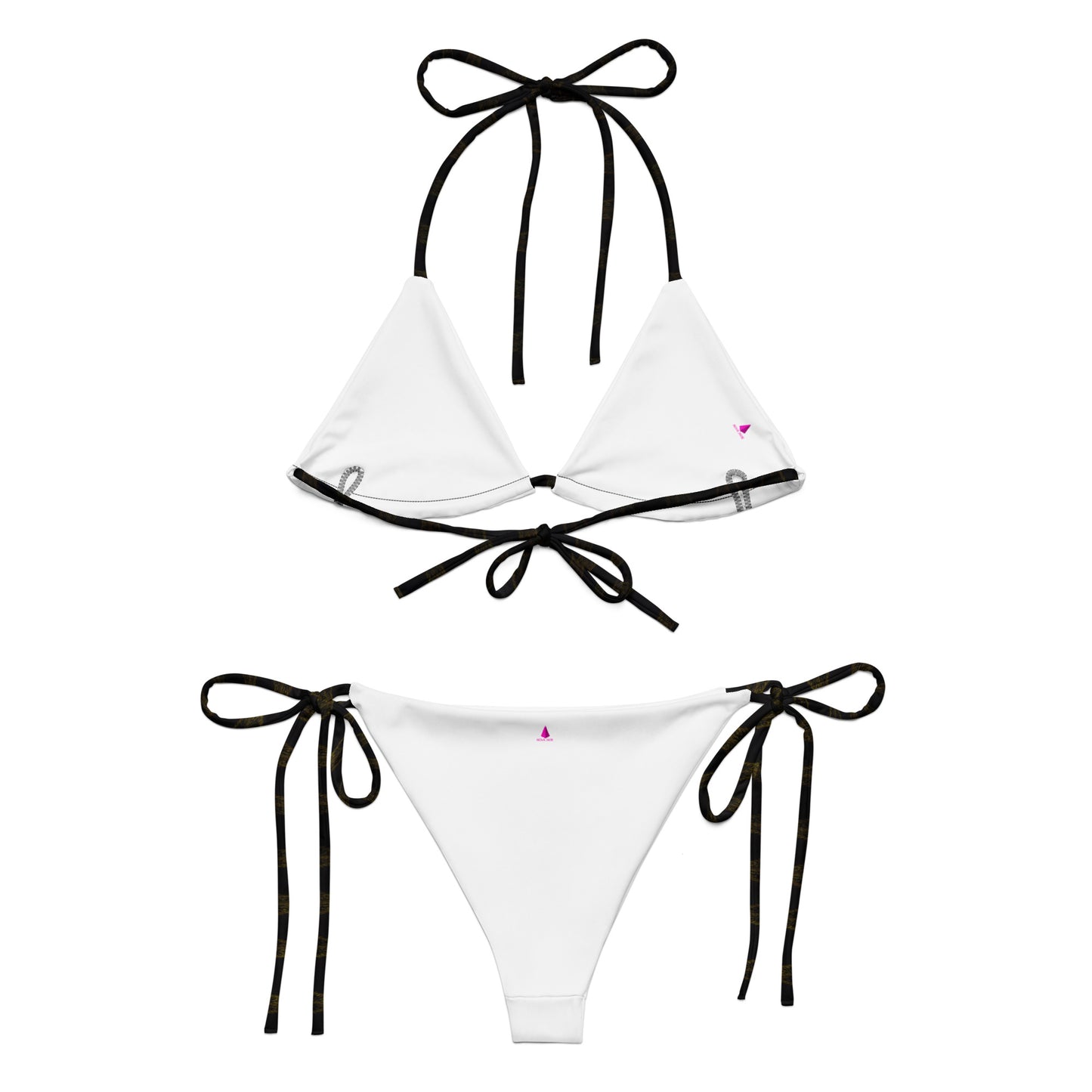 Exotic Gold Knots Custom Print String Bikini For Women