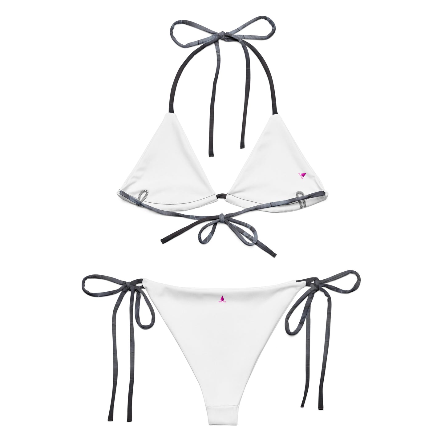 Black Slate Custom Print String Bikini