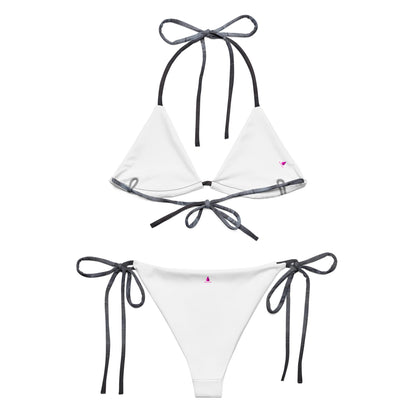 Black Slate Custom Print String Bikini