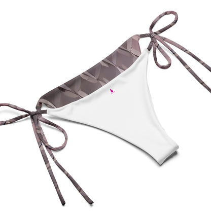 Diamond Plate Pattern Custom Print String Bikini