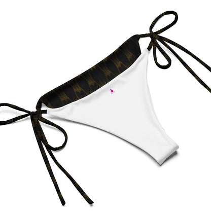 Exotic Gold Knots Custom Print String Bikini For Women