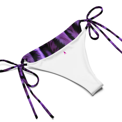 Purple Tiger Custom Print String Bikini