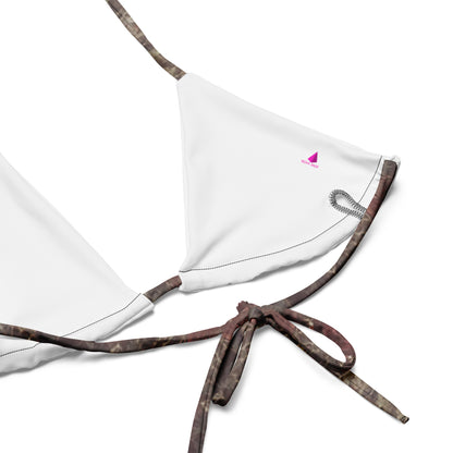 Pink Champagne Custom Printed String Bikini