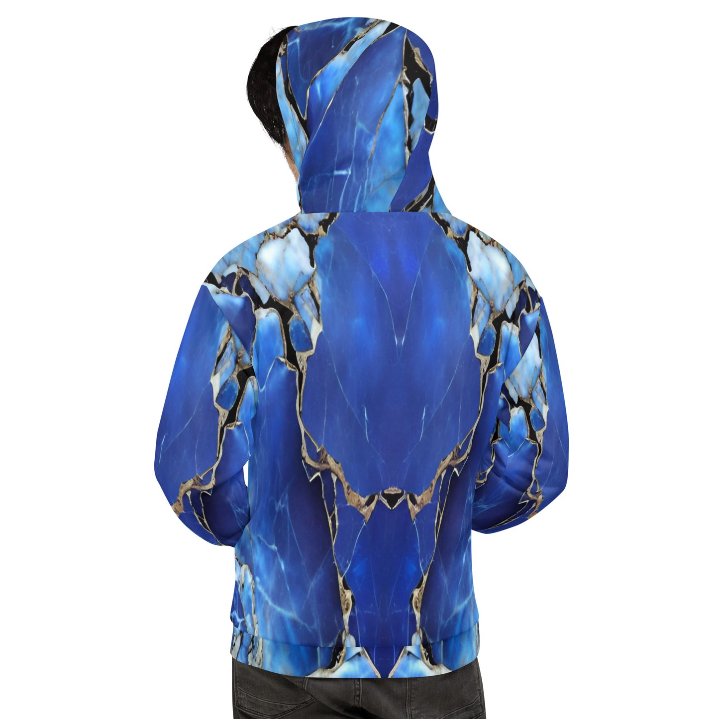 Blue Marble Unisex Designer Hoodie