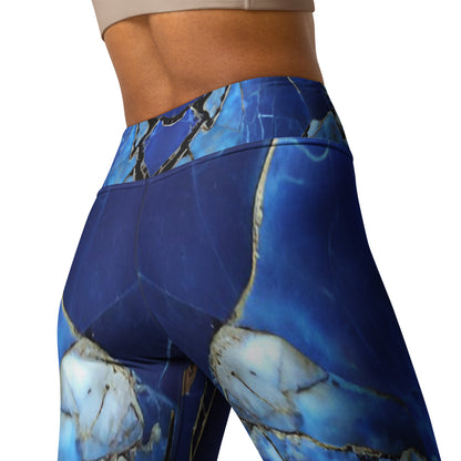 Blue Marble Custom Print Yoga Leggings