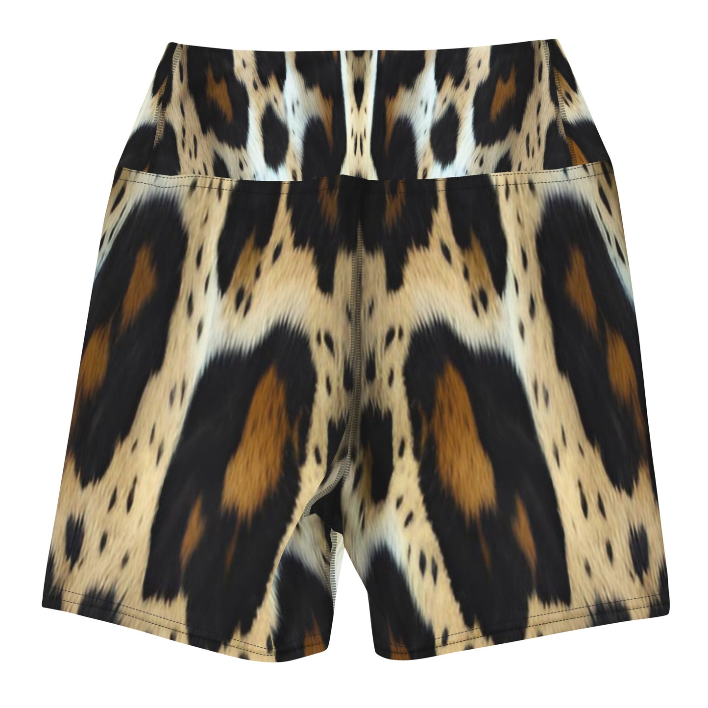 Leopard Print Performance Yoga Shorts