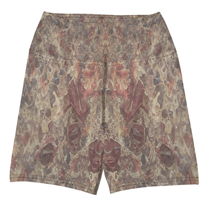 Pink Champagne Custom Printed Yoga Shorts