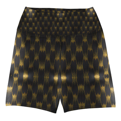 Exotic Gold Knots Custom Print Yoga Shorts