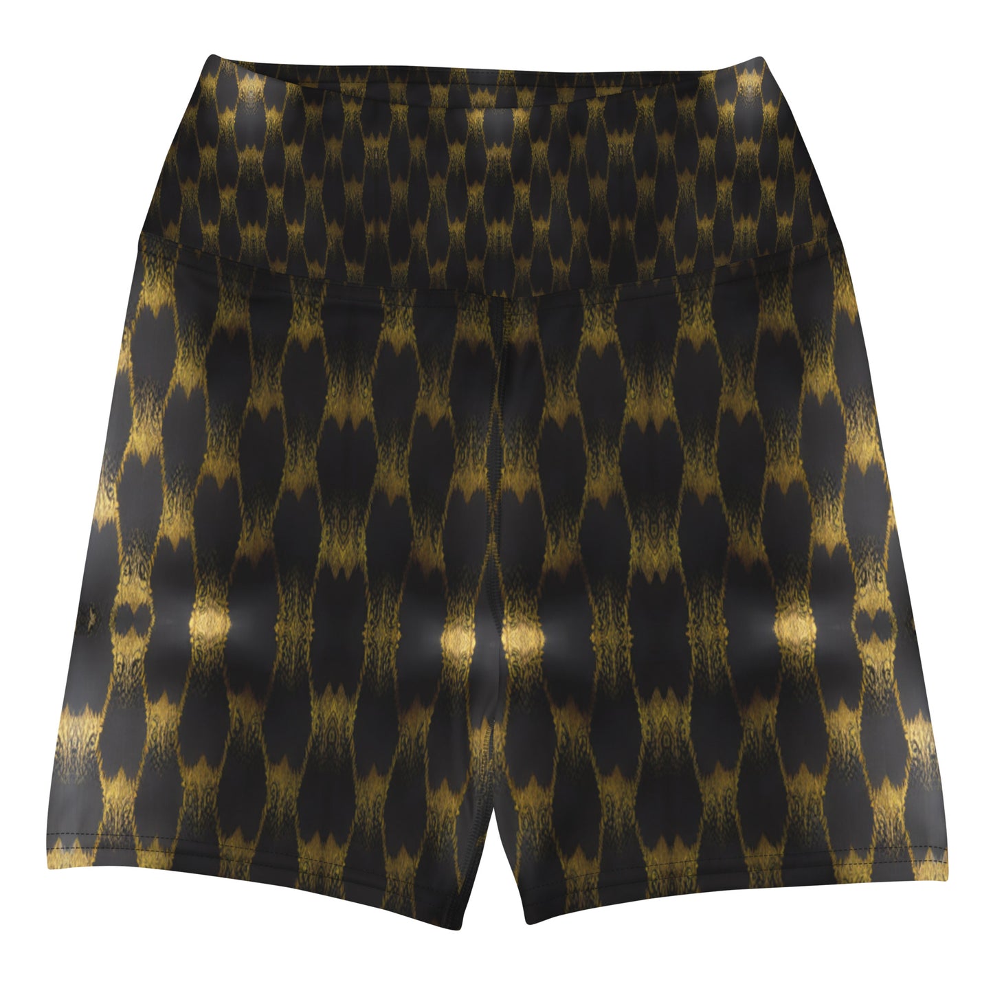 Exotic Gold Knots Custom Print Yoga Shorts For Women