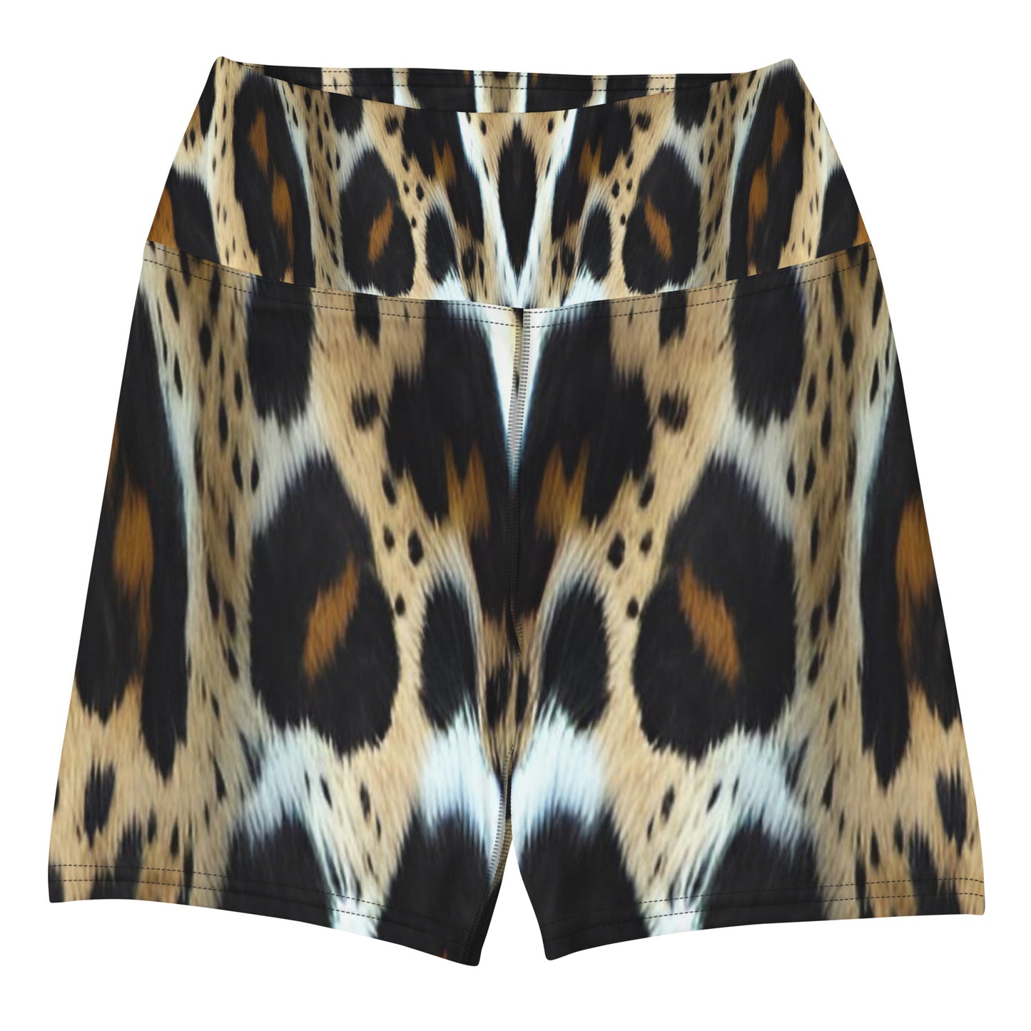 Leopard Print Performance Yoga Shorts