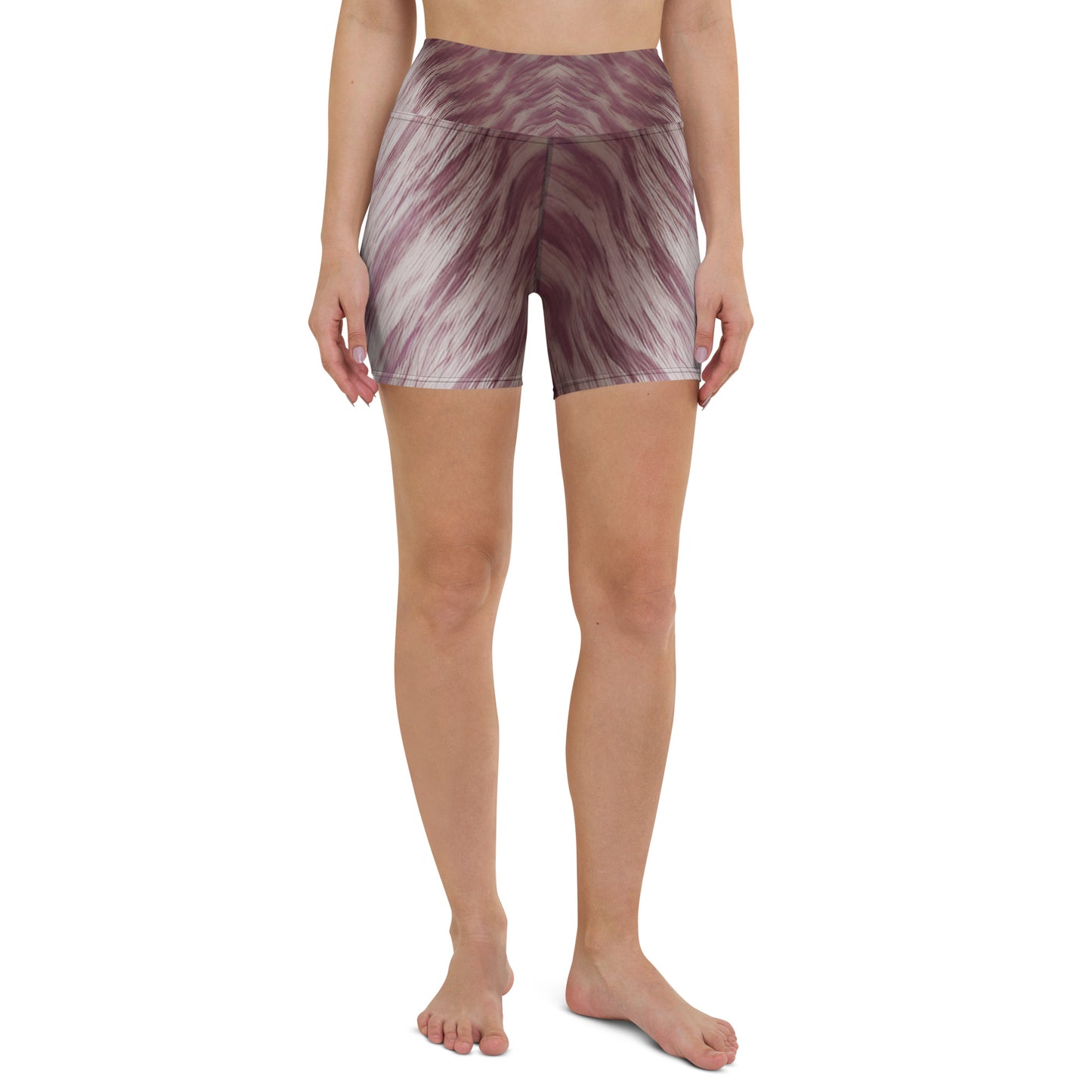 Nova Jade Fur Custom Print Yoga Shorts