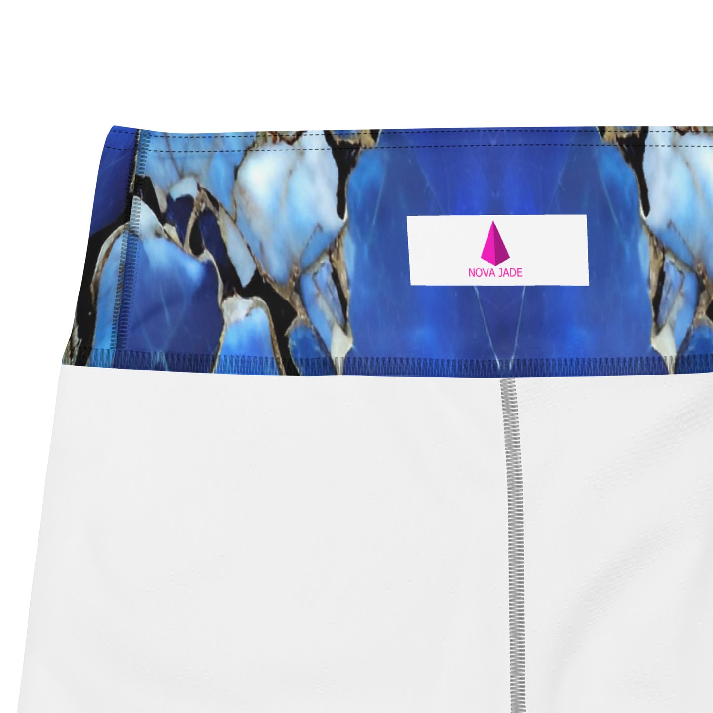 Blue Marble Custom Print Yoga Shorts