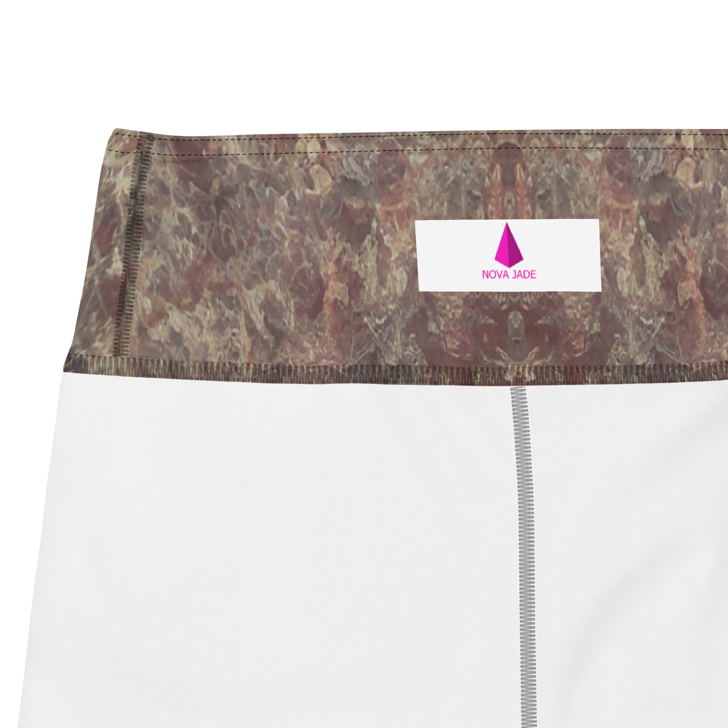 Pink Champagne Custom Printed Yoga Shorts
