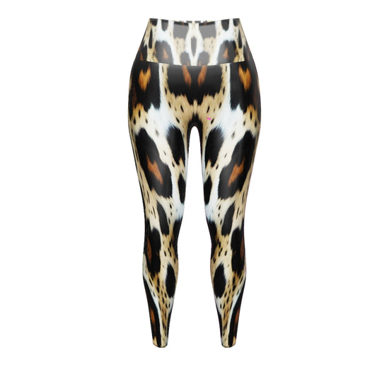 Leopard Fur Custom Print Yoga Leggings