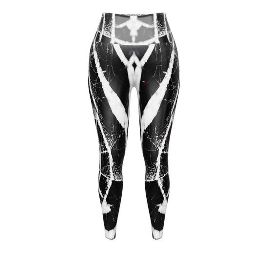 Spider Web Custom Print Yoga Leggings