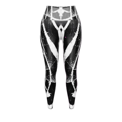 Spider Web Custom Print Yoga Leggings