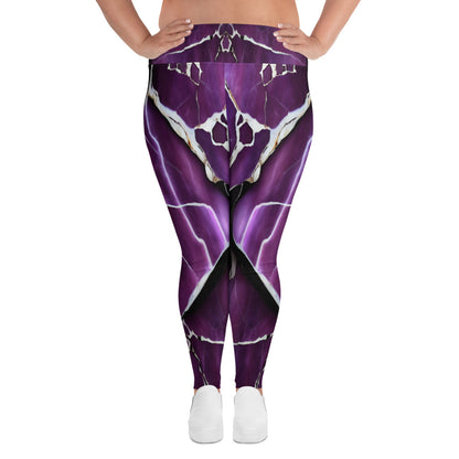 Purple Marble Custom Print Yoga Leggings XL Sizes