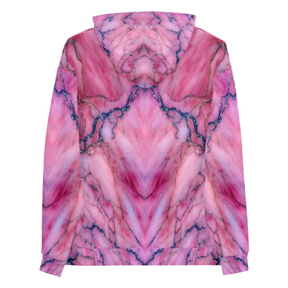Pink Marble Unisex Designer Hoodie