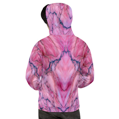 Pink Marble Unisex Designer Hoodie