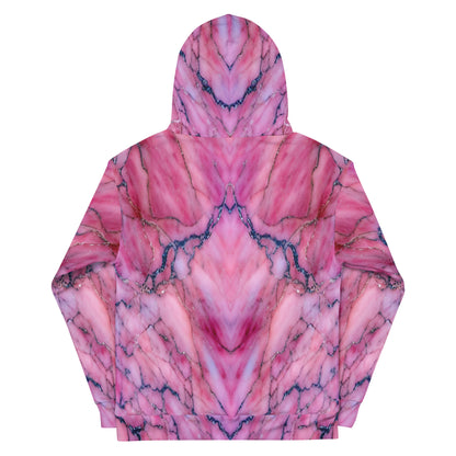 Pink Marble Unisex Designer Hoodie