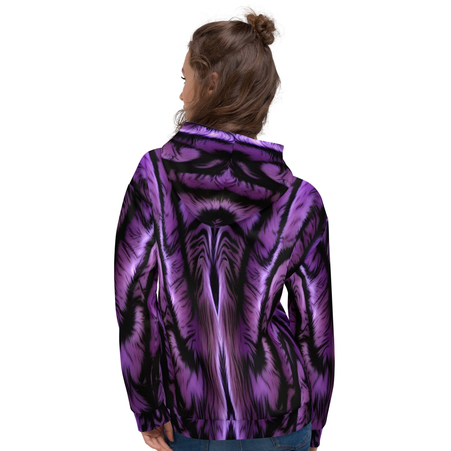 Purple Tiger Unisex Designer Hoodie