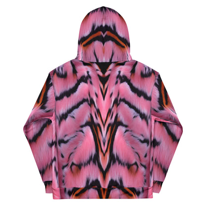 Pink Tiger Fur Unisex Designer Hoodie