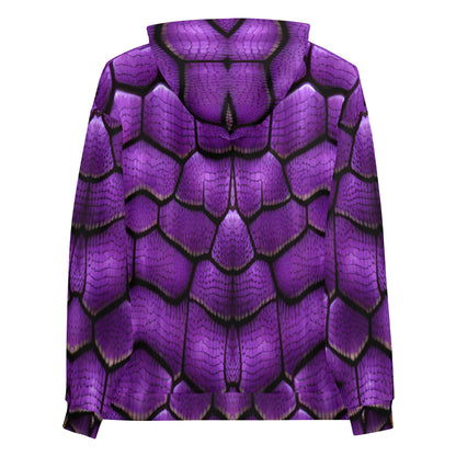 Purple Dragon Scales Custom Print Unisex Hoodie