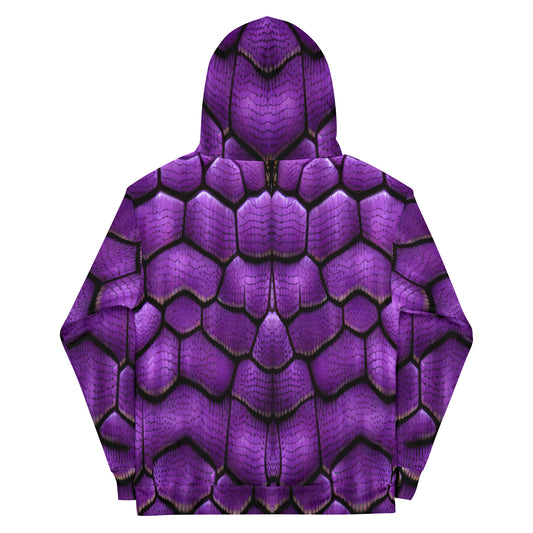Purple Dragon Scales Unisex Designer Hoodie