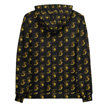Gold Seahorse Unisex Designer Hoodie