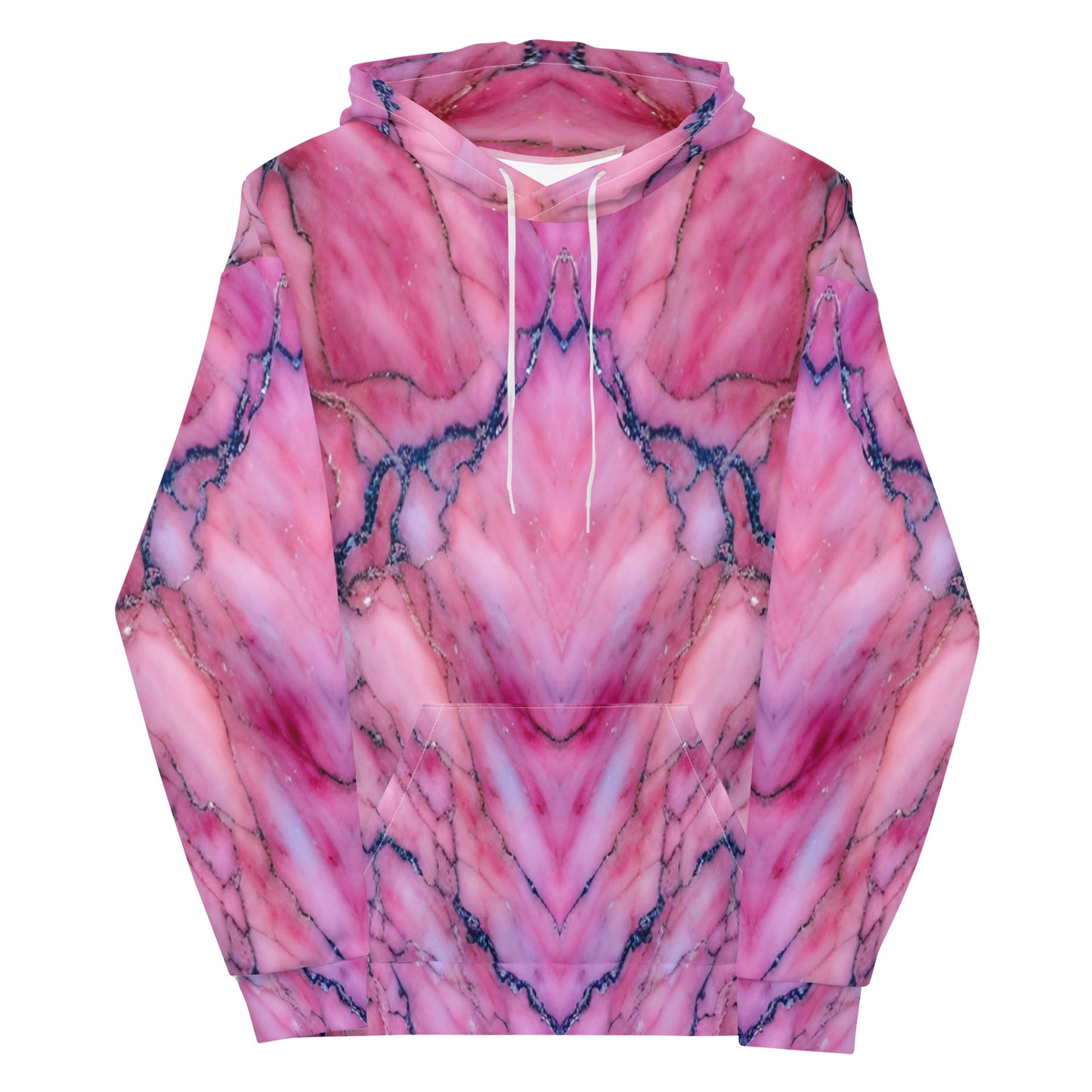 Pink Marble Unisex Designer Hoodie