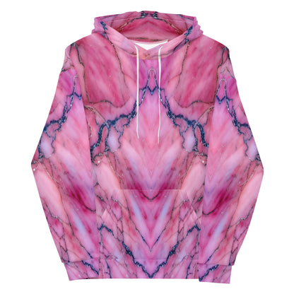Pink Marble Unisex Designer Hoodie