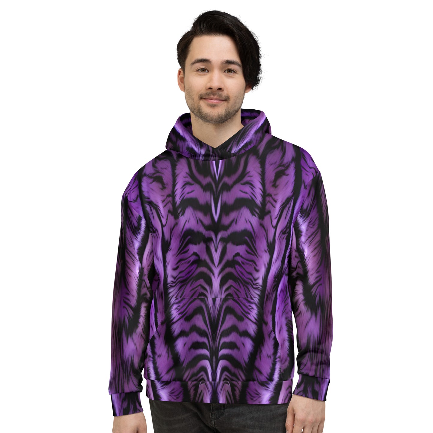 Purple Tiger Unisex Designer Hoodie