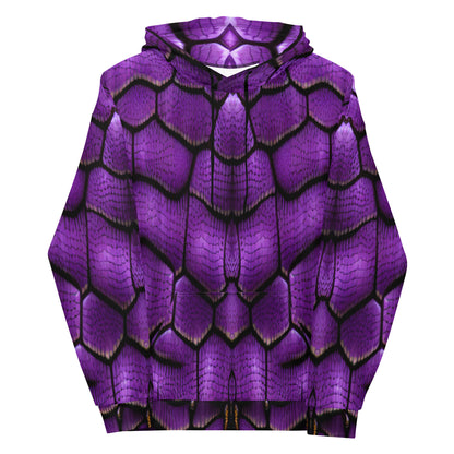 Purple Dragon Scales Custom Print Unisex Hoodie