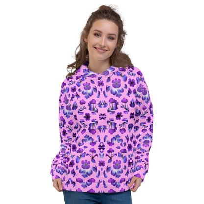Violets Pattern Unisex Designer Hoodie