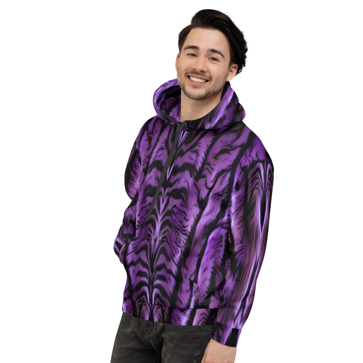 Purple Tiger Unisex Designer Hoodie