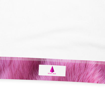 Fluffy Pink Fur Unisex Designer Hoodie