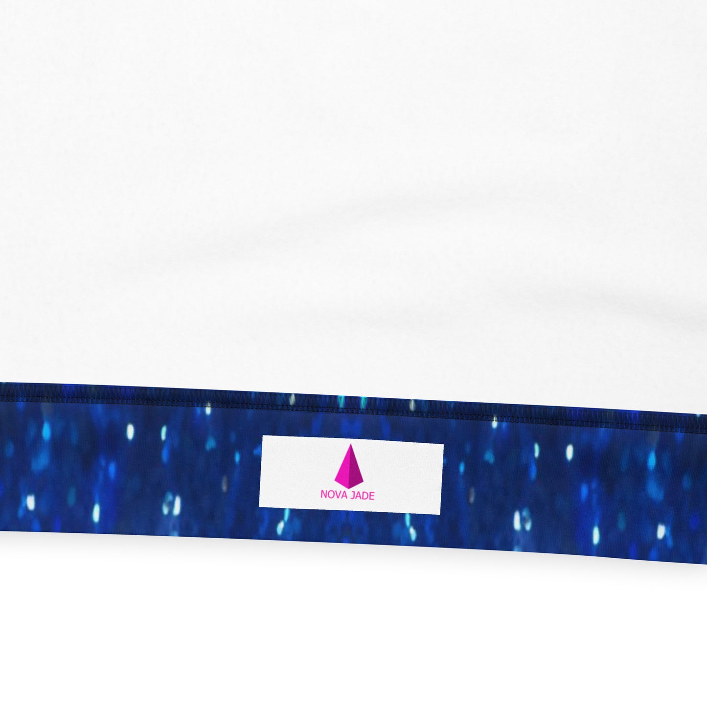 Blue Glitter Unisex Designer Hoodie