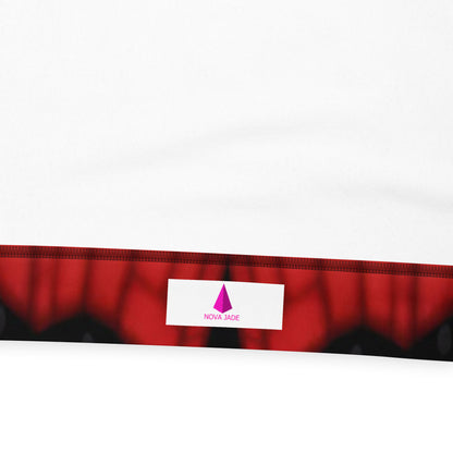 Black & Red Spiderwebs Unisex Designer Hoodie