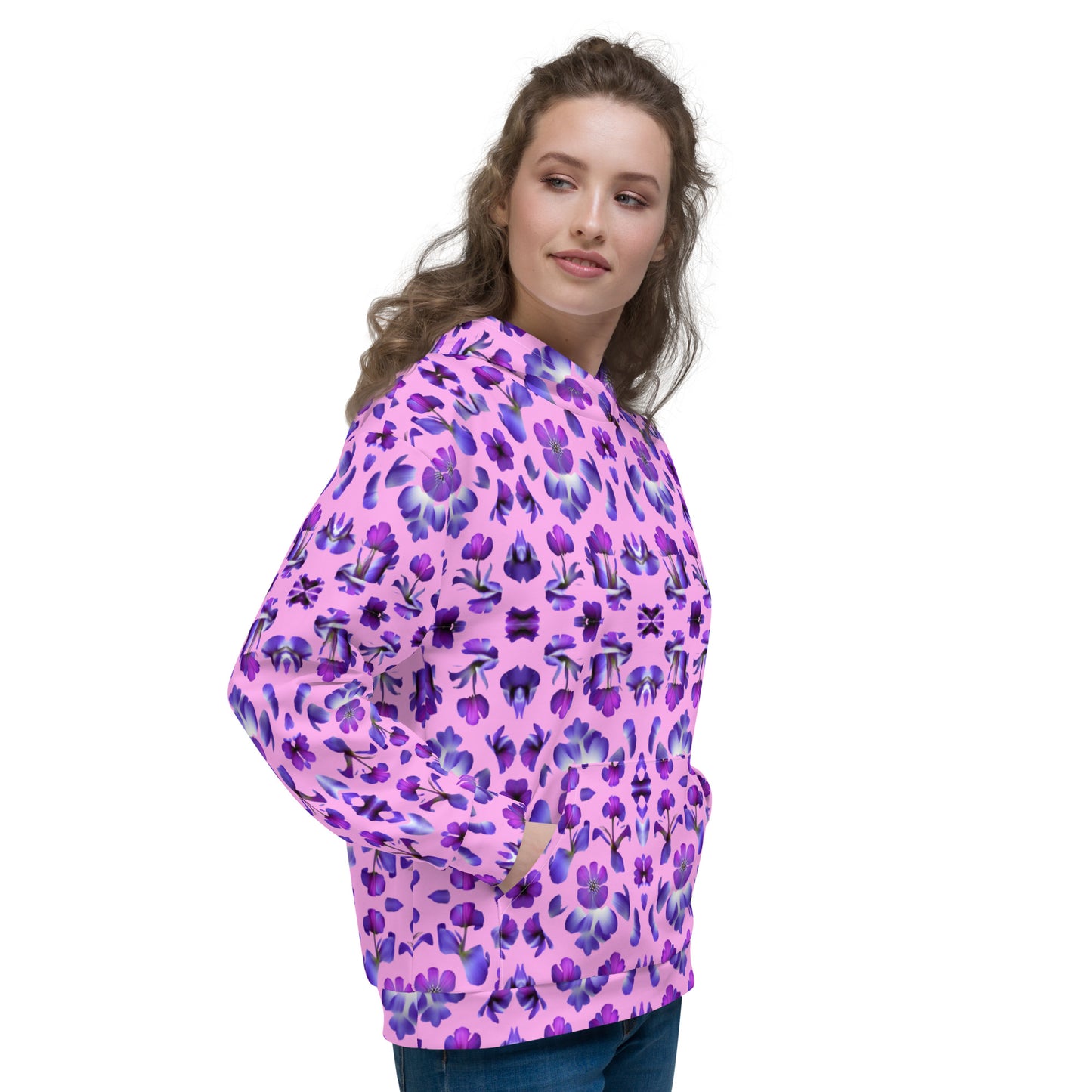Violets Pattern Unisex Designer Hoodie
