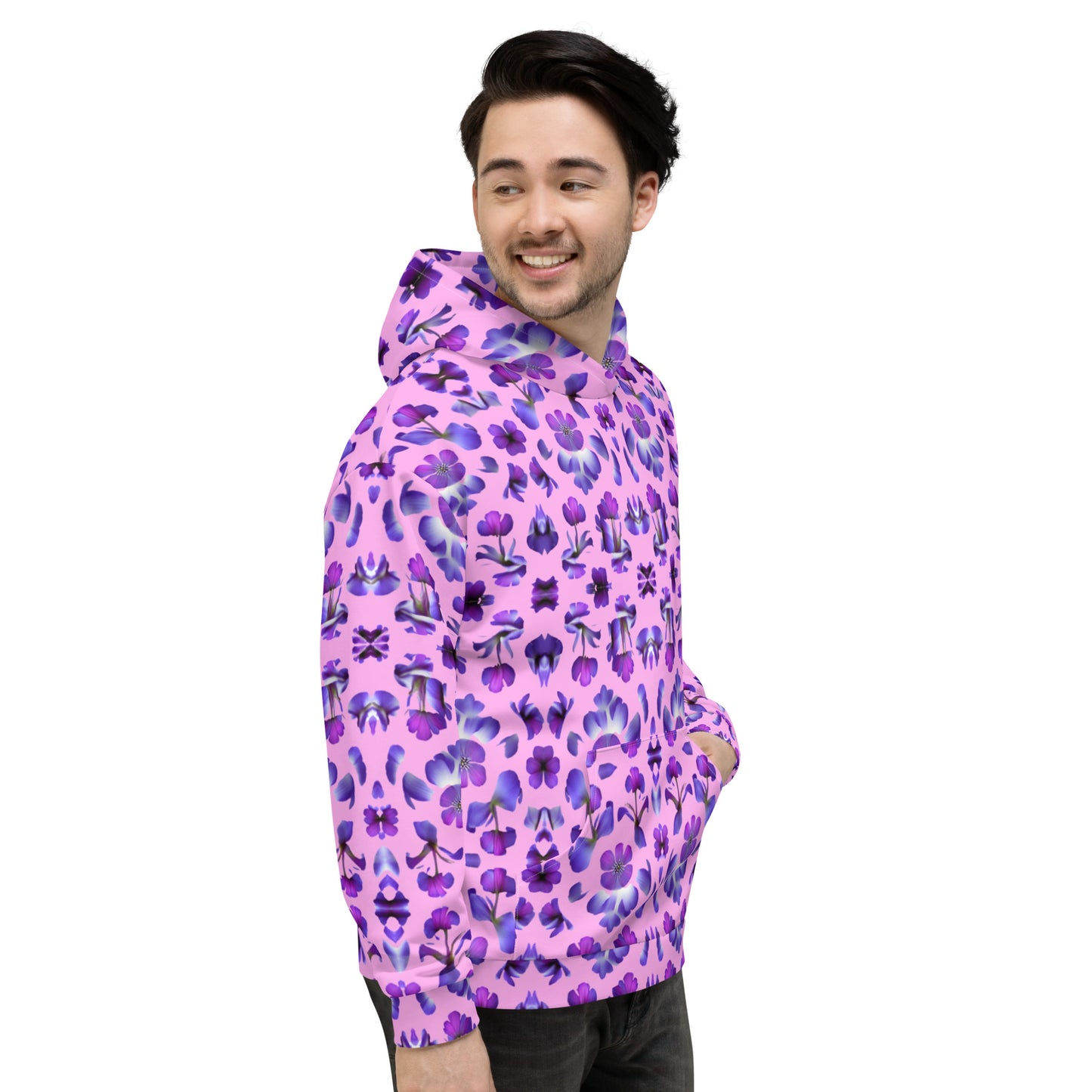 Violets Pattern Unisex Designer Hoodie
