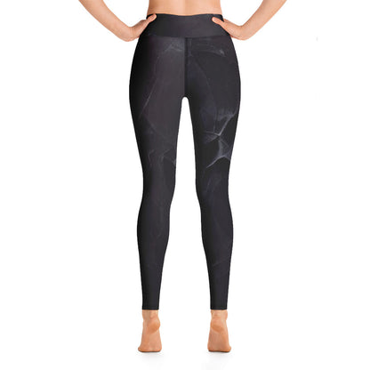 Black Slate Custom Print Yoga Leggings
