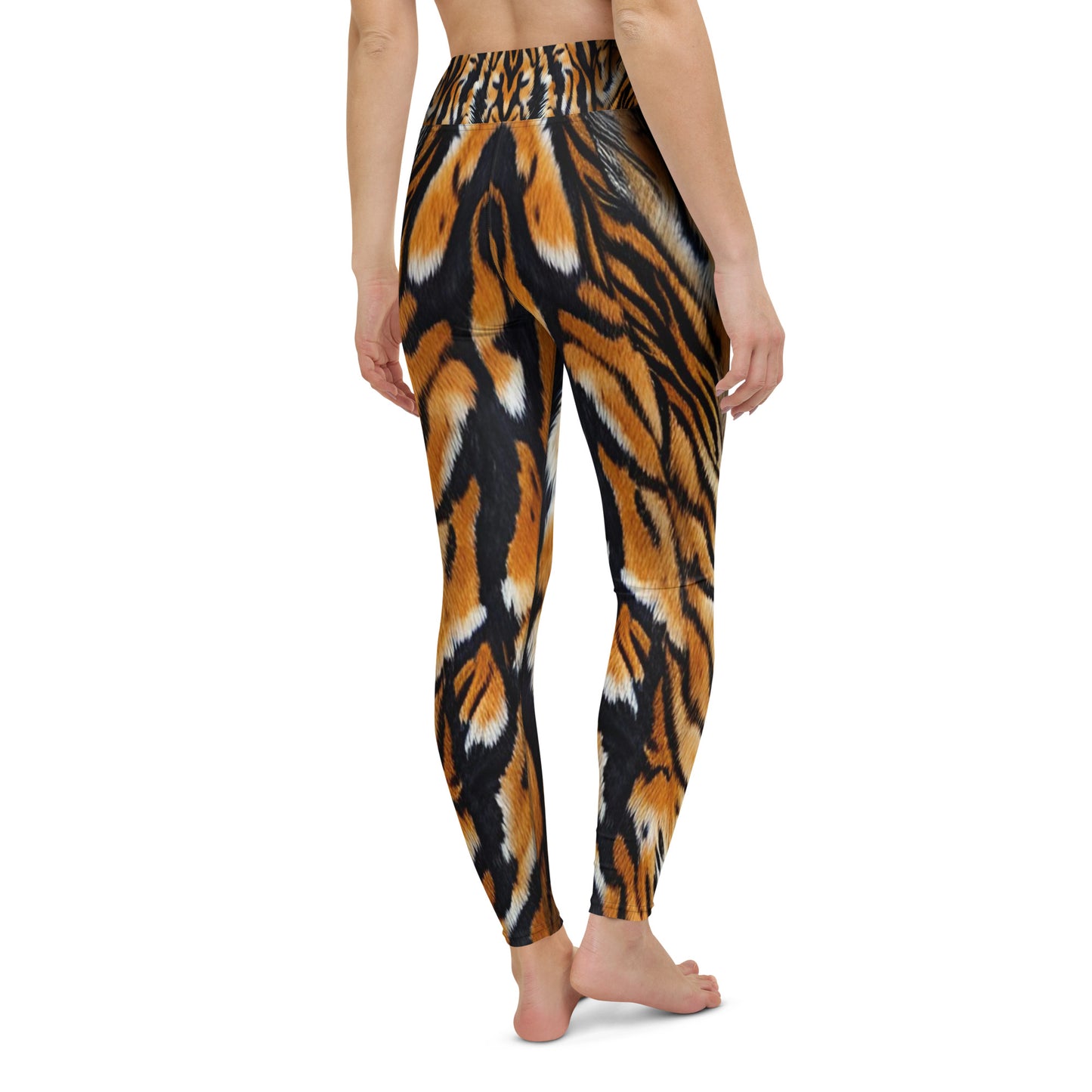Tiger Fur Custom Print Yoga Leggings