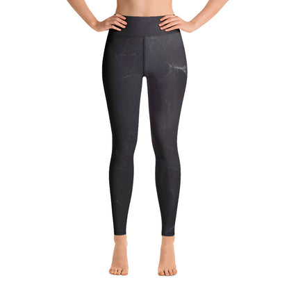 Black Slate Custom Print Yoga Leggings