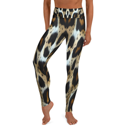 Leopard Print High Waist Yoga Leggings For Women
