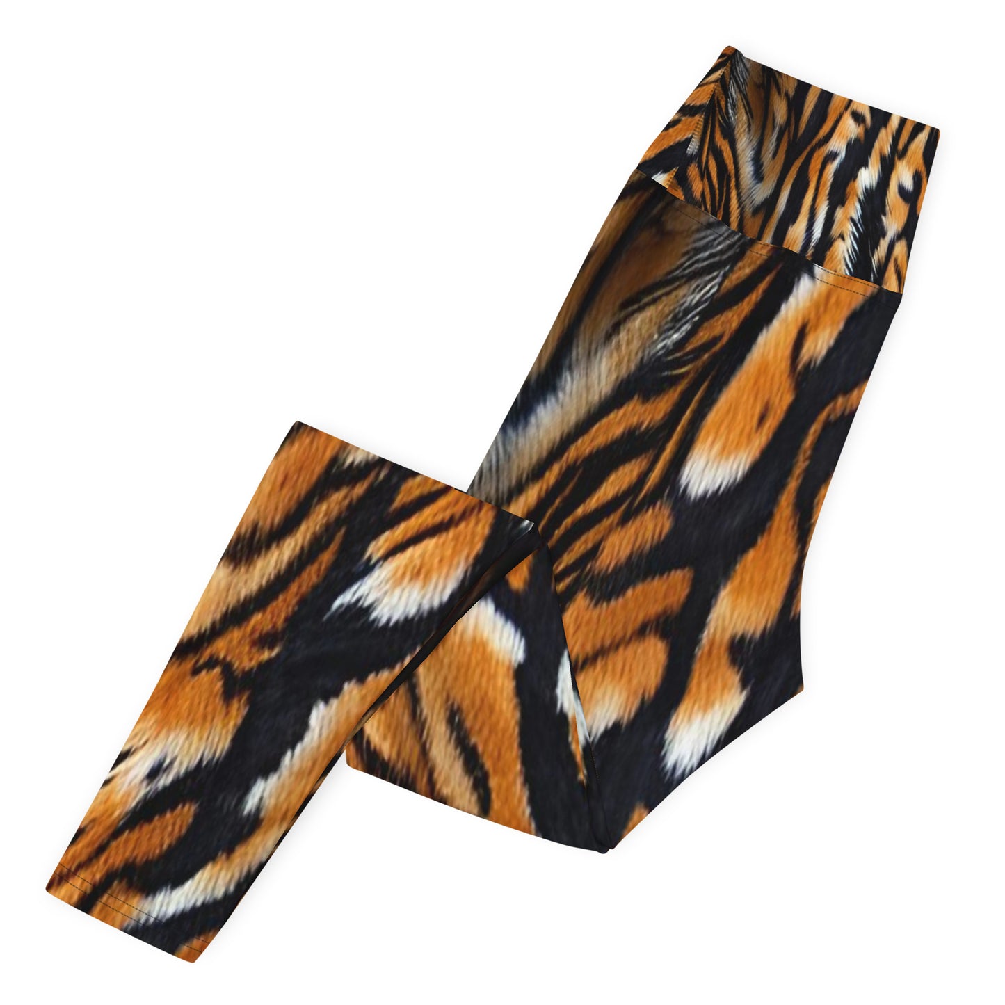Tiger Fur Print Yoga Leggings For Women